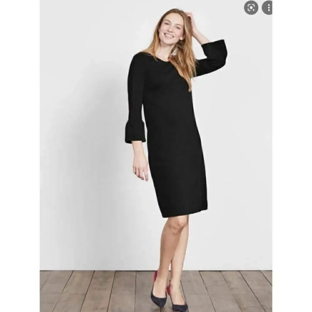 Boden Womens Lavina Ponte Dress UK 6 US 2 Black